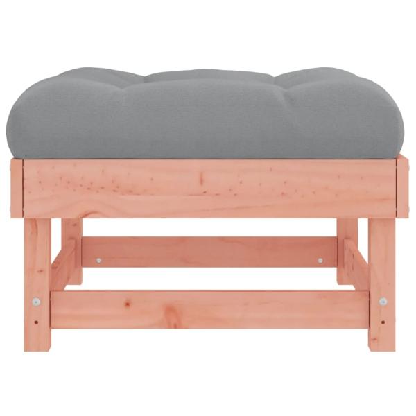 Gartenhocker mit Kissen 2 Stk. Massivholz Douglasie