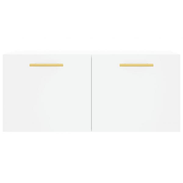 Wandschrank Weiß 80x36,5x35 cm Holzwerkstoff