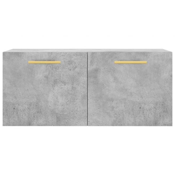 Wandschrank Betongrau 80x36,5x35 cm Holzwerkstoff