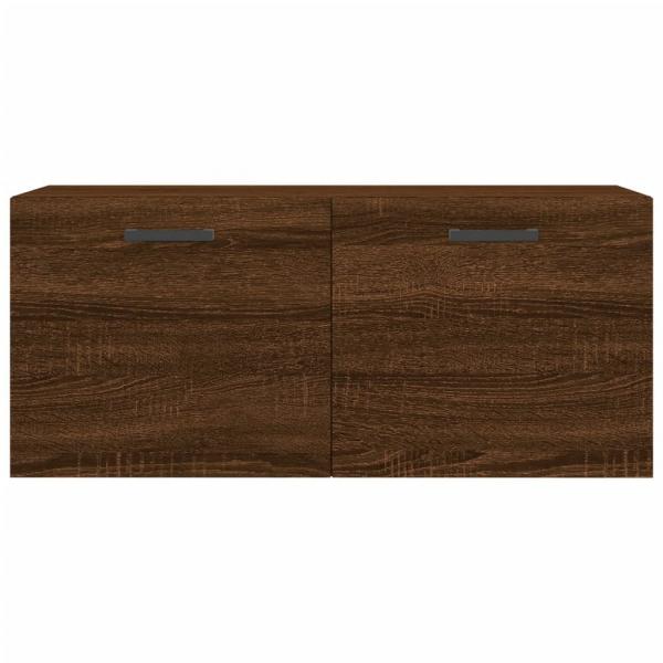Wandschrank Braun Eichen-Optik 80x36,5x35 cm Holzwerkstoff