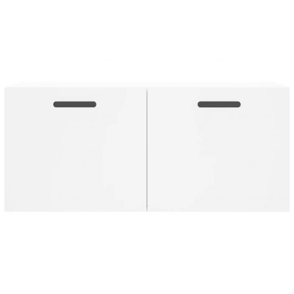 Wandschrank Weiß 80x36,5x35 cm Holzwerkstoff