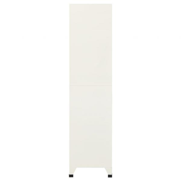 Schließfachschrank Grau und Blau 90x45x180 cm Stahl