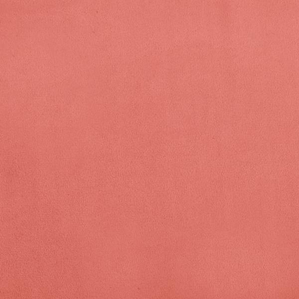 Hocker mit Holzbeinen Rosa Samt