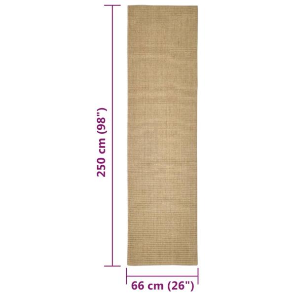 Teppich Natur Sisal 66x250 cm