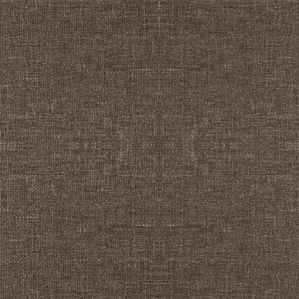 Hocker mit Holzbeinen Taupe Stoff