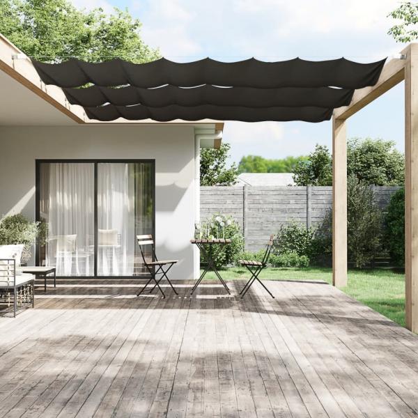 ARDEBO.de - Senkrechtmarkise Anthrazit 60x600 cm Oxford-Gewebe