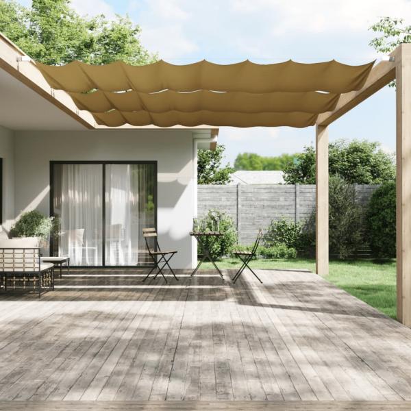 ARDEBO.de - Senkrechtmarkise Beige 140x420 cm Oxford-Gewebe