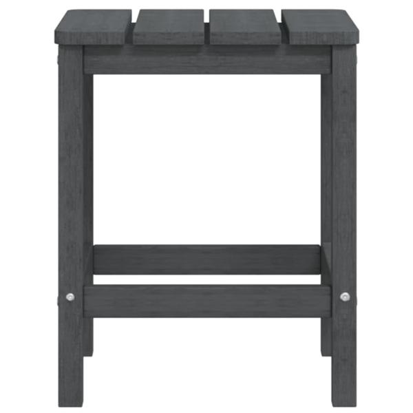 Adirondack-Gartenstühle mit Tisch HDPE Anthrazit