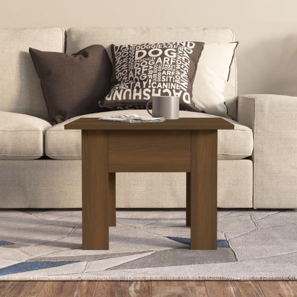 ARDEBO.de - Couchtisch Braun Eichen-Optik 55x55x42 cm Holzwerkstoff