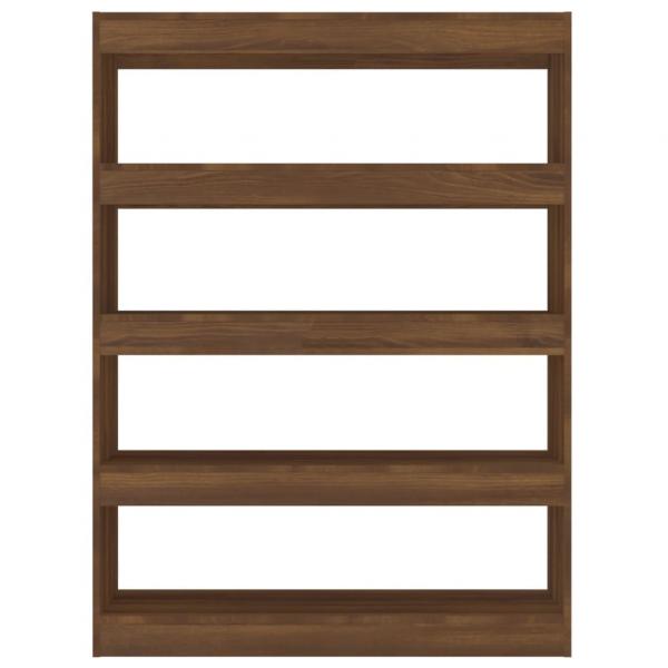 Bücherregal/Raumteiler Braun Eichen-Optik 100x30x135 cm