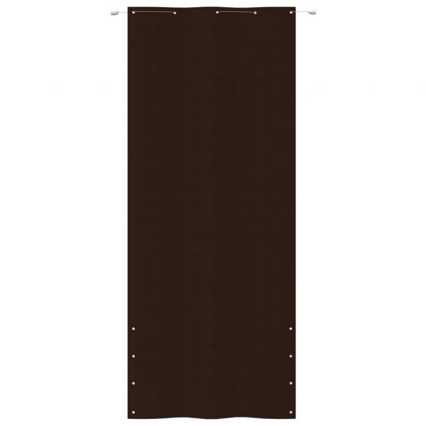 Balkon-Sichtschutz Braun 100x240 cm Oxford-Gewebe