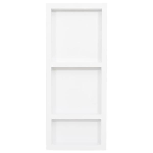 Duschnische mit 3 Fächern Mattweiß 41x99x9 cm