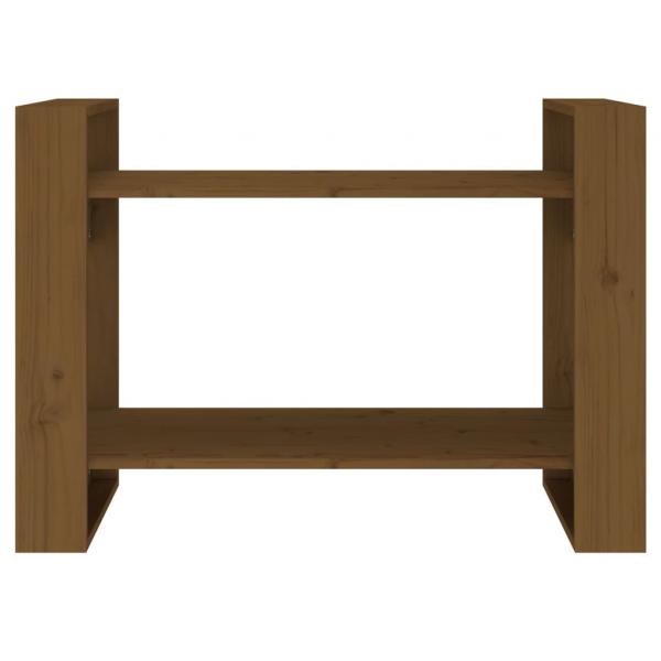 Bücherregal/Raumteiler Honigbraun 80x35x56,5 cm Massivholz