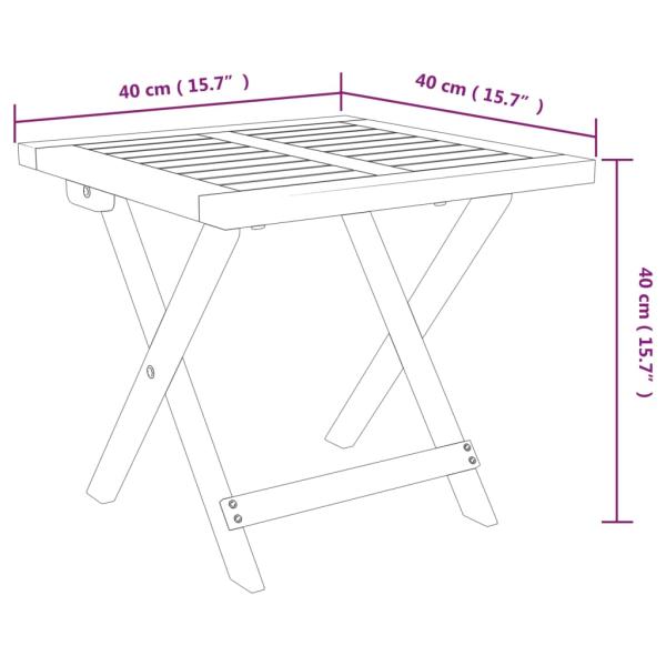 2-tlg. Sonnenliegen-Set mit Tisch Massivholz Akazie 