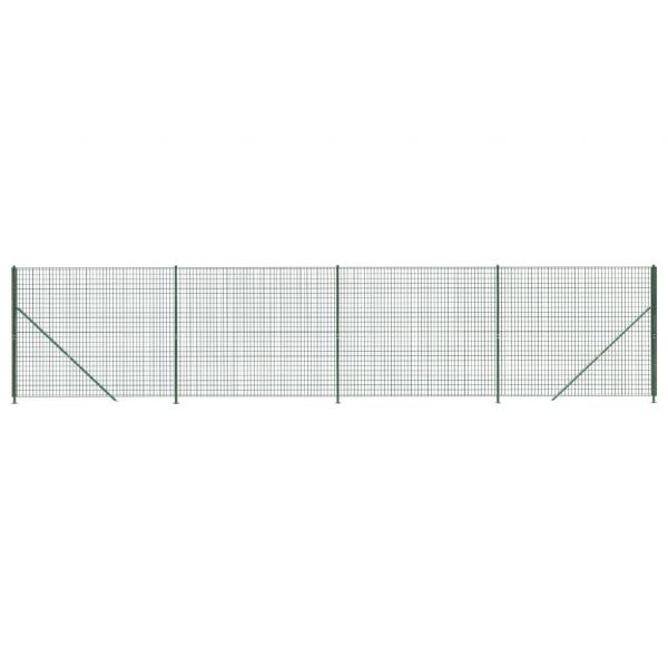Maschendrahtzaun mit Bodenflansch Grün 2,2x10 m