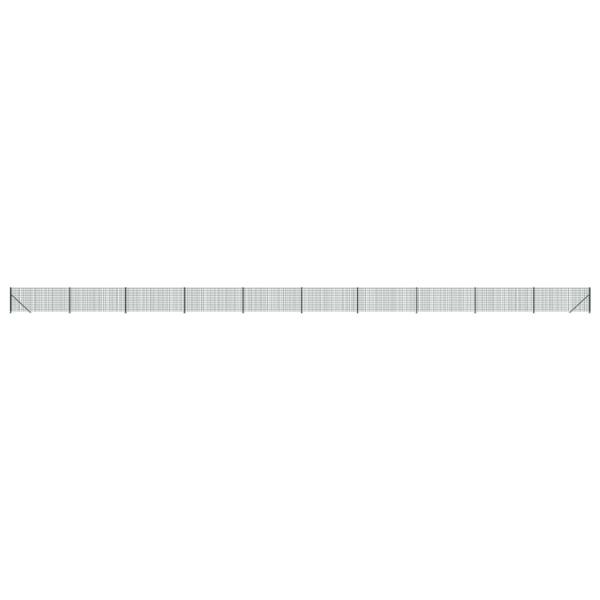 Maschendrahtzaun mit Bodenflansch Grün 1x25 m