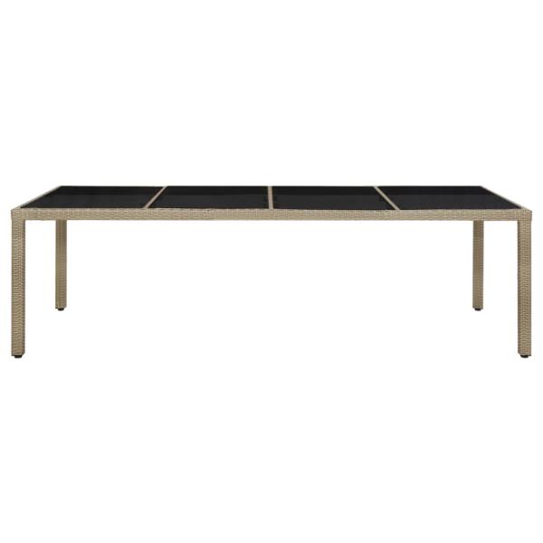 9-tlg. Garten-Essgruppe mit Kissen Poly Rattan Beige