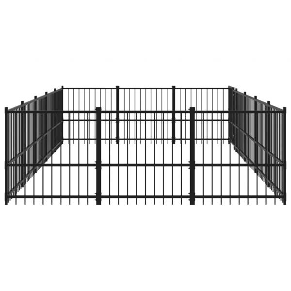 Outdoor-Hundezwinger Stahl 14,11 m²
