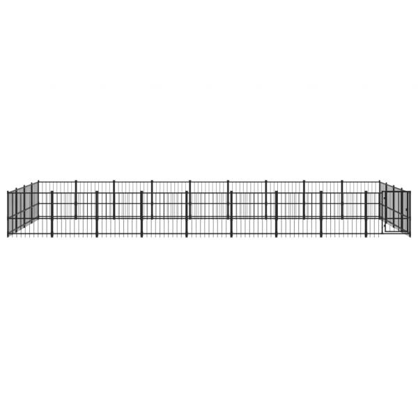 Outdoor-Hundezwinger Stahl 33,87 m²