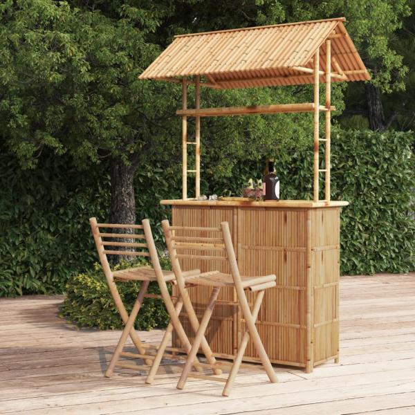 ARDEBO.de - 3-tlg. Bar-Set Bambus