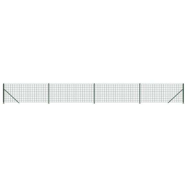 Maschendrahtzaun mit Bodenflansch Grün 1x10 m