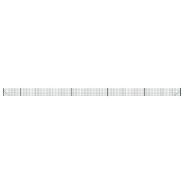 Maschendrahtzaun mit Bodenflansch Grün 1x25 m