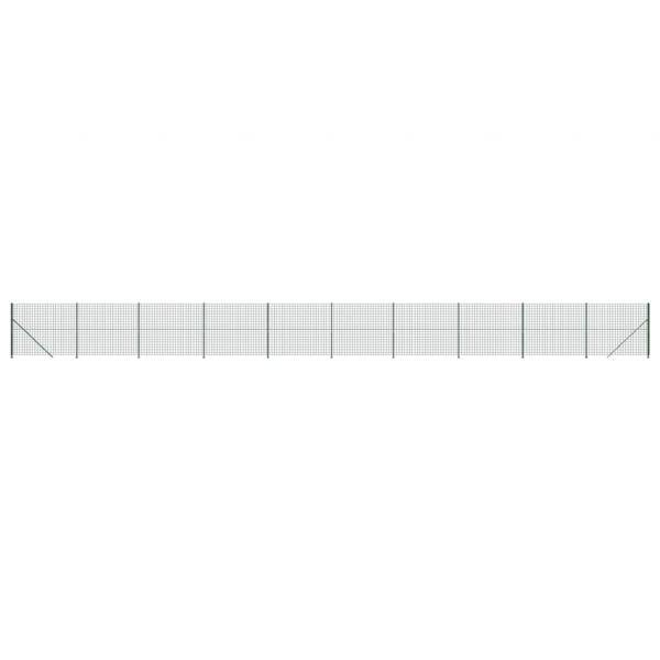 Maschendrahtzaun mit Bodenflansch Grün 2,2x25 m