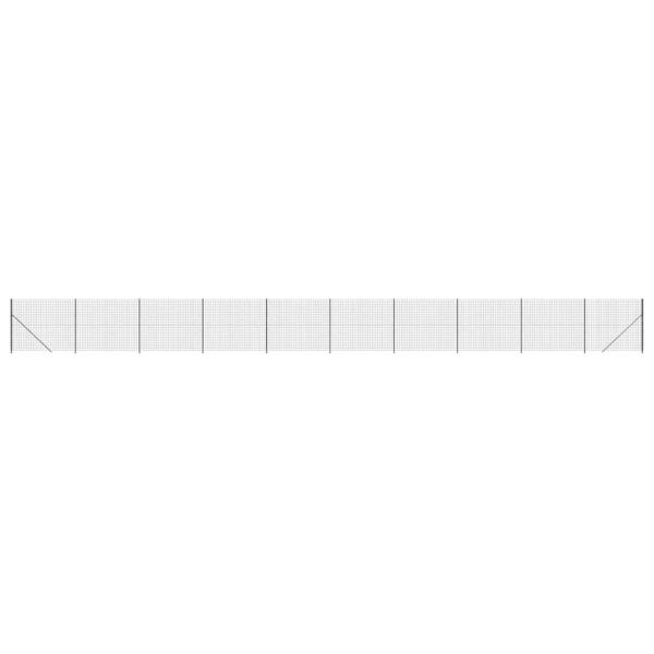 Maschendrahtzaun mit Bodenflansch Anthrazit 1,4x25 m