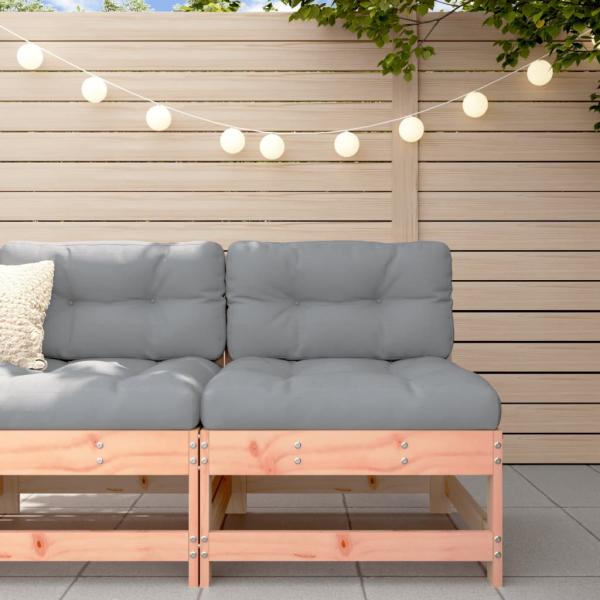 ARDEBO.de - Mittelsofa mit Kissen Massivholz Douglasie