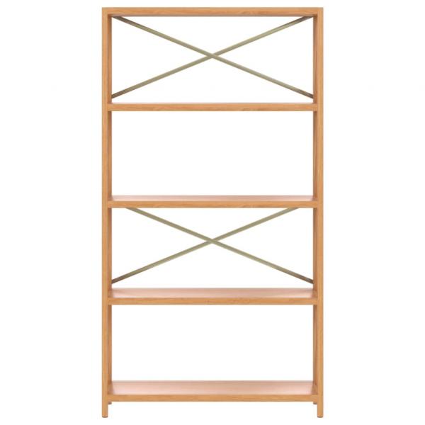Regal mit 5 Böden 80x30x146 cm Massivholz Eiche