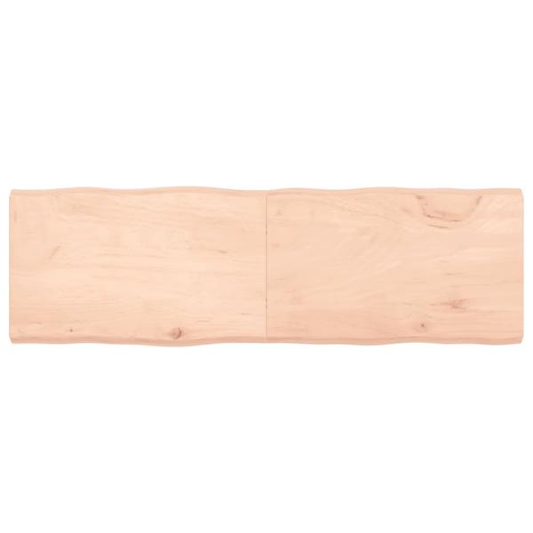 ARDEBO.de - Tischplatte 160x50x(2-6) cm Massivholz Unbehandelt Baumkante