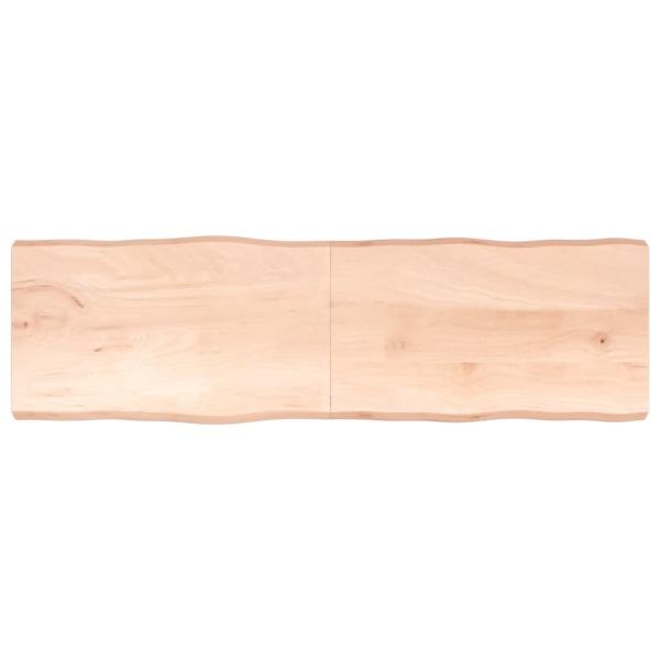 ARDEBO.de - Tischplatte 200x60x(2-6) cm Massivholz Unbehandelt Baumkante