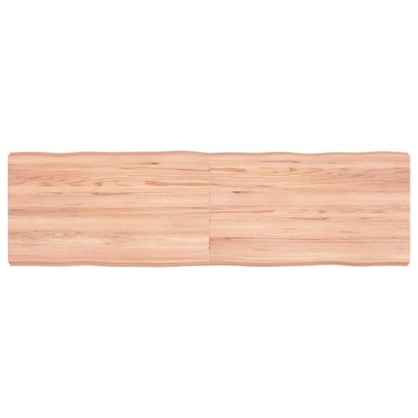 ARDEBO.de - Tischplatte 140x40x(2-6) cm Massivholz Behandelt Baumkante
