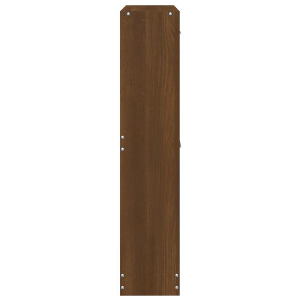 Schuhschrank Braun Eichen-Optik 59x17x81 cm Holzwerkstoff