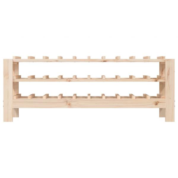 Weinregal 109,5x30x42 cm Massivholz Kiefer