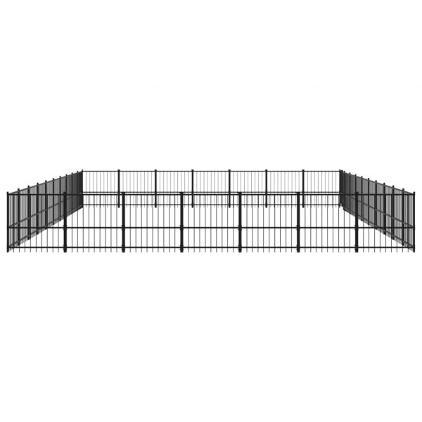 Outdoor-Hundezwinger Stahl 65,86 m²