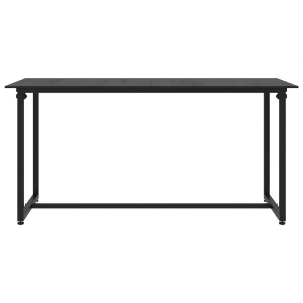 4-tlg. Garten-Lounge-Set mit Kissen Schwarz Poly Rattan
