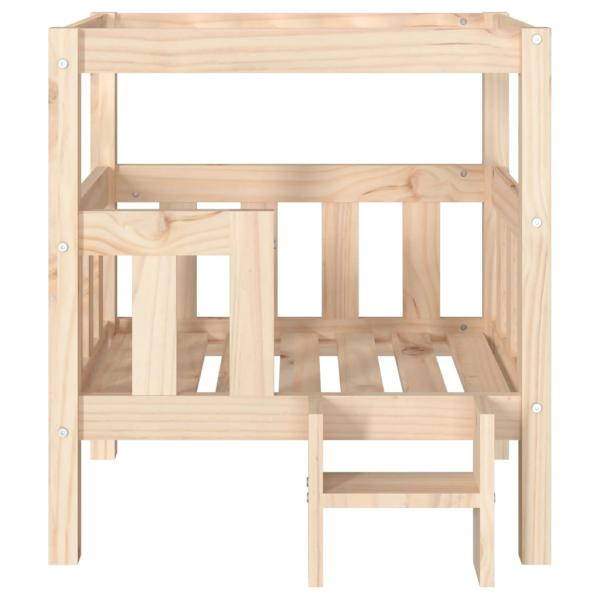  Hundebett 65,5x43x70 cm Massivholz Kiefer