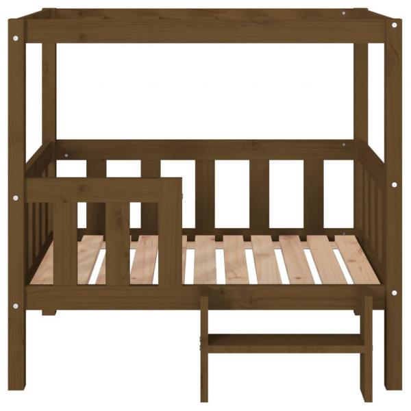  Hundebett Honigbraun 95,5x73,5x90 cm Massivholz Kiefer