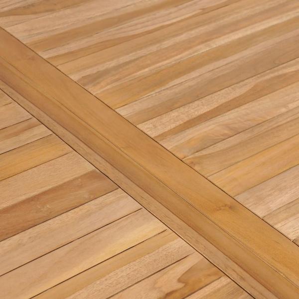 5-tlg. Garten-Essgruppe Massivholz Teak