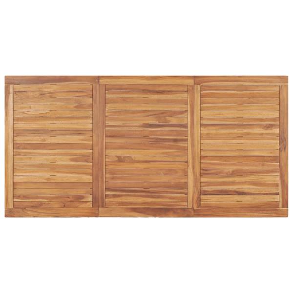 9-tlg. Garten-Essgruppe Massivholz Teak