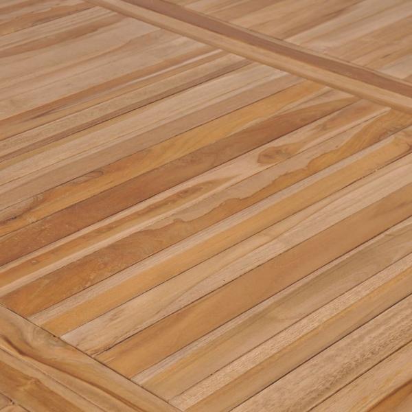 9-tlg. Garten-Essgruppe Massivholz Teak