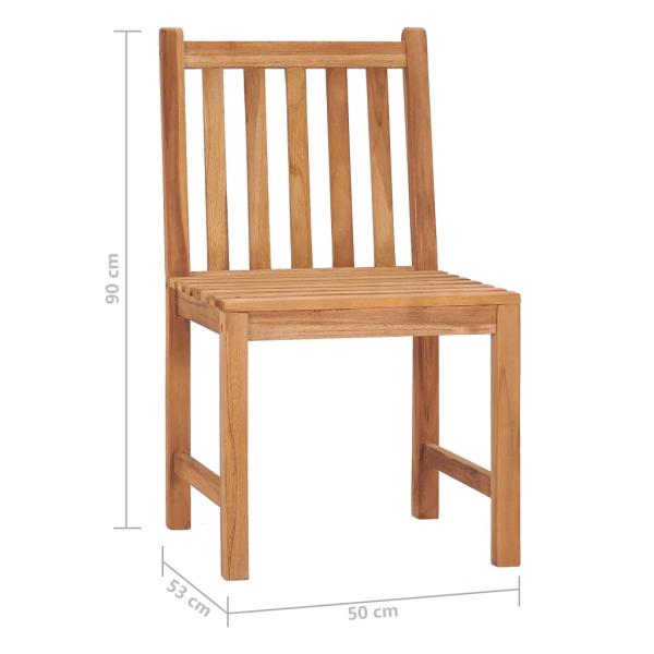 9-tlg. Garten-Essgruppe Massivholz Teak