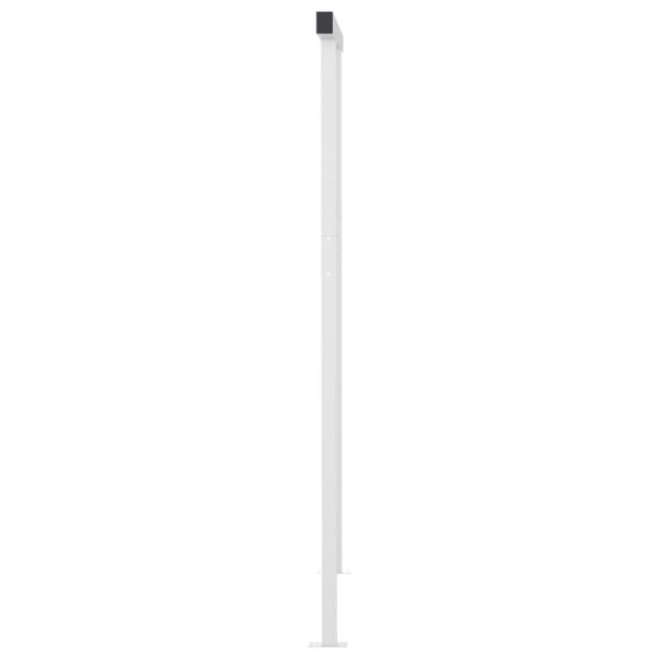 Markise Manuell Einziehbar mit Pfosten 4,5x3,5 m Orange & Braun