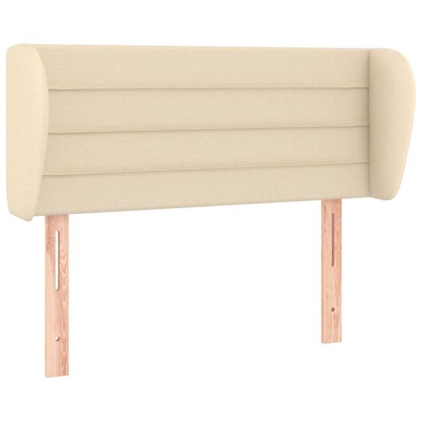 Kopfteil mit Ohren Creme 83x23x78/88 cm Stoff