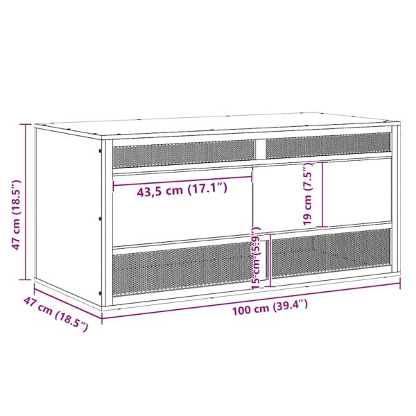 Terrarium Holzwerkstoff 100x47x47 cm