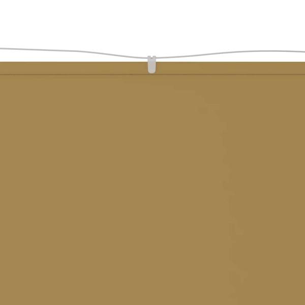 Senkrechtmarkise Beige 60x1200 cm Oxford-Gewebe