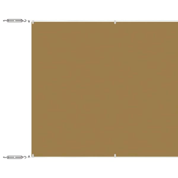 Senkrechtmarkise Beige 140x800 cm Oxford-Gewebe