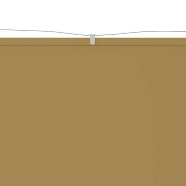 Senkrechtmarkise Beige 140x800 cm Oxford-Gewebe