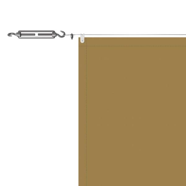 Senkrechtmarkise Beige 140x800 cm Oxford-Gewebe